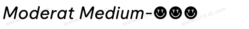 Moderat Medium字体转换